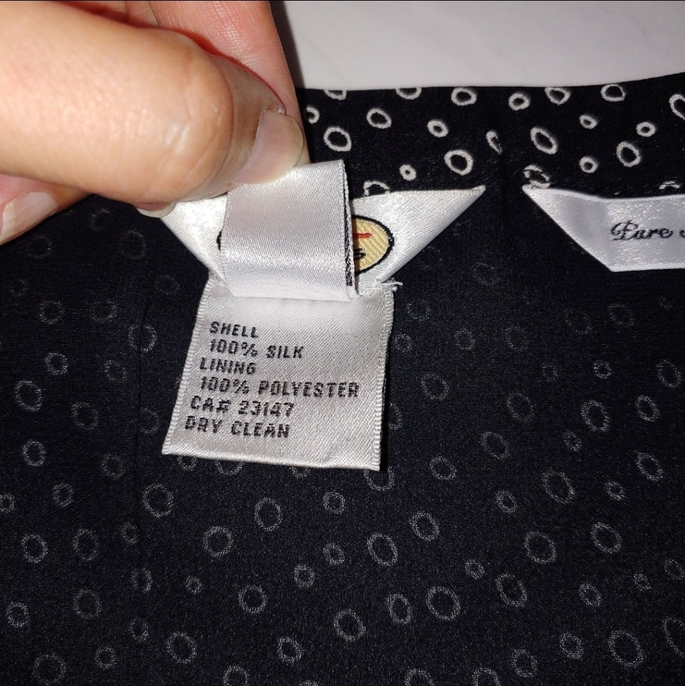 Talbots Silk Polka Dot Skirt - Picture 6 of 6